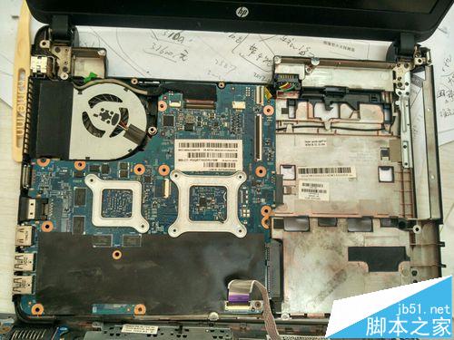 惠普hp445g1笔记本怎么拆机清灰?