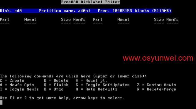 FreeBSD 8.2 安装教程图文详解