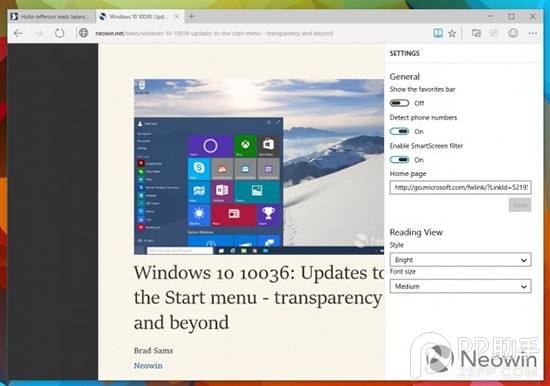 IE的替身 微软斯巴达浏览器阅读列表和阅读模式功能细节揭秘