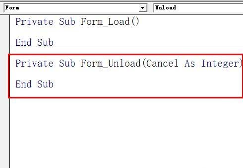 VB6.0怎么编程窗体卸载事件?