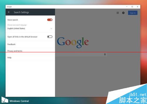 Google搜索应用在Win10正式版系统中怎么使用？