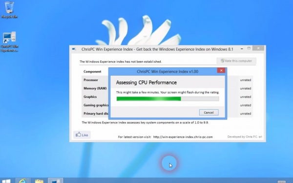 怎样找回win8.1体验指数 恢复win8.1系统的体验指数教程