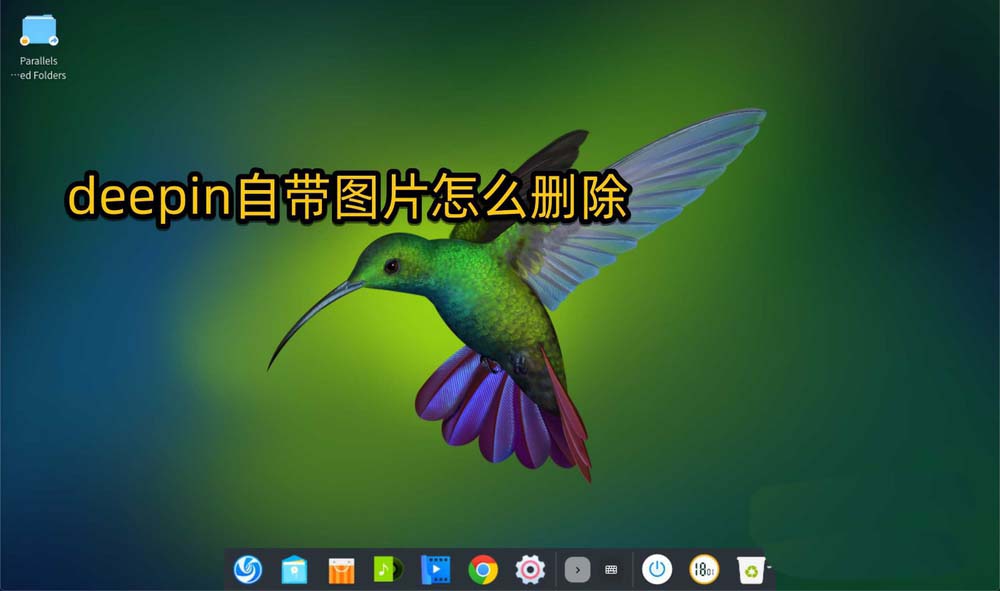 deepin系统怎么删除自带的图片?
