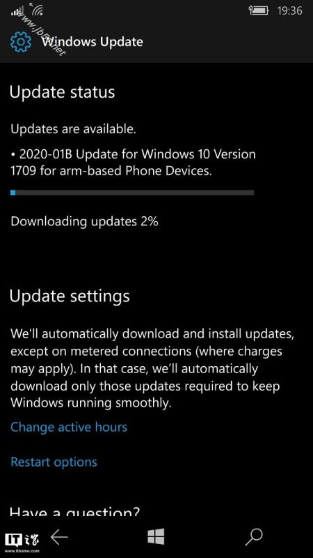 微软Win10 Mobile 15254.603正式版推送：代号2020-01B