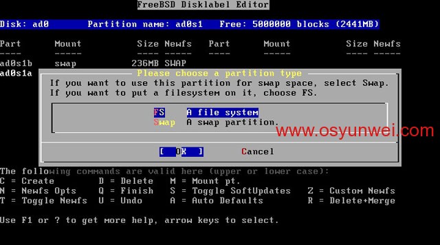 FreeBSD 8.2 安装教程图文详解