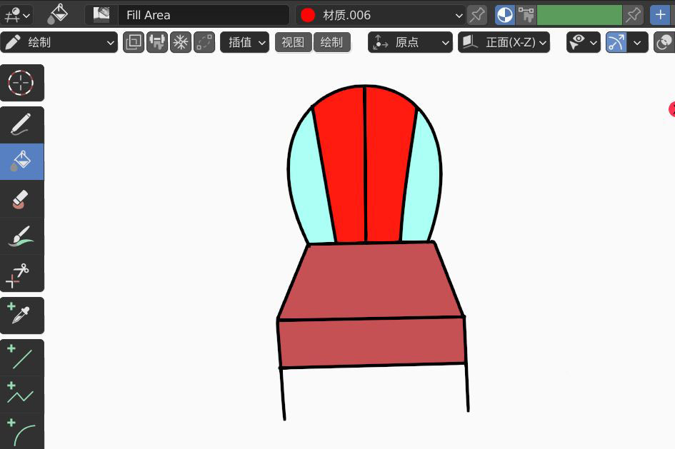 blender2.9怎么设计靠背凳子平面图? blender画凳子的技巧