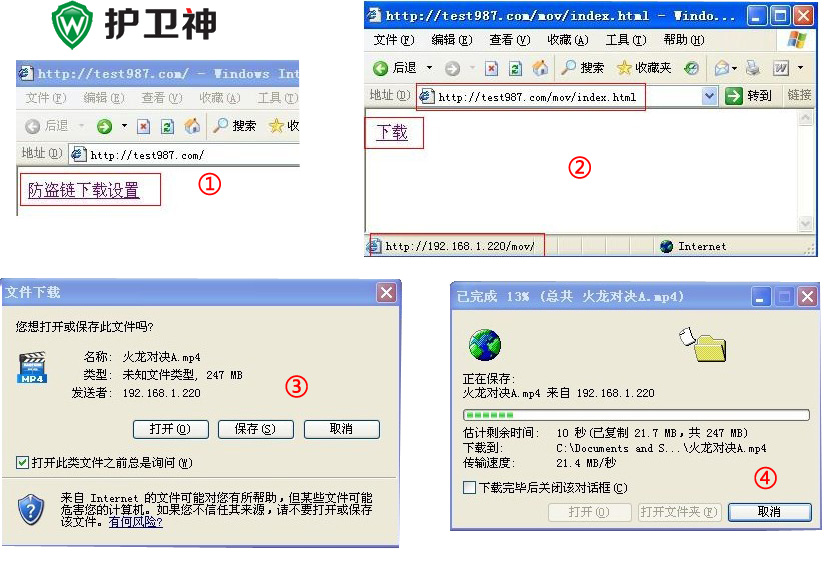 Kangle(Web服务器)如何安装及防盗链功能设置