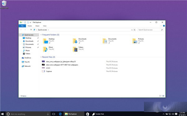 Win10预览版10525安装运行  标题栏更加美丽