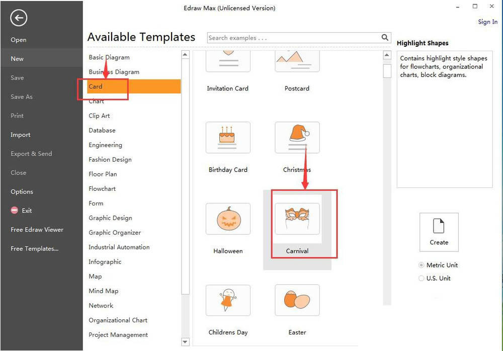 Edraw Max亿图图示怎么创建蝴蝶狂欢节面罩?
