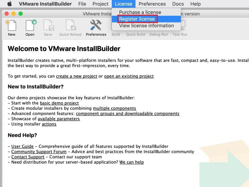 VMware InstallBuilder Enterprise for Mac激活教程 附激活版下载地址
