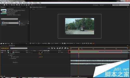 AE中导入的视频播放的时候没有声音该怎么办?