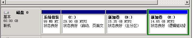 在Windows Server 2008下创建第4个主分区图文步骤