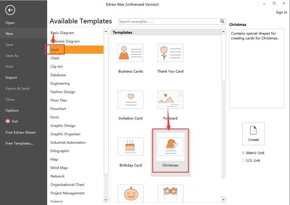 Edraw Max亿图图示怎么创建圣诞长筒袜?