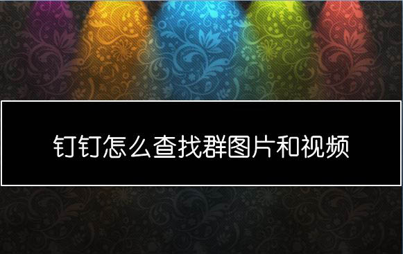 钉钉群怎么快速查找群图片和视频?