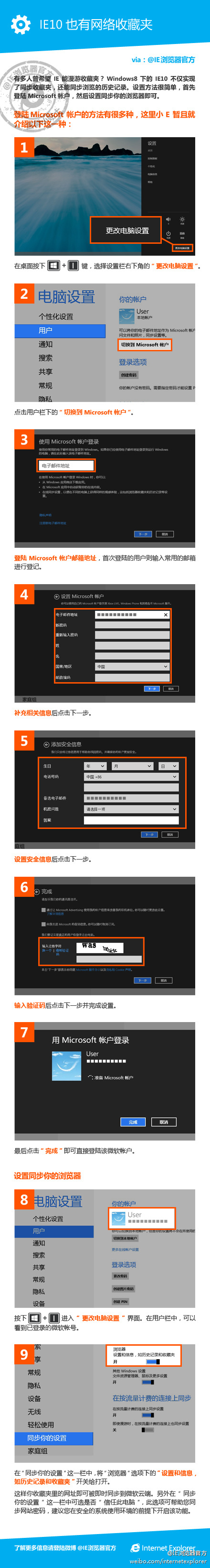 Win8下IE10浏览器实现漫游收藏夹不必来回导入导出网址和历史记录