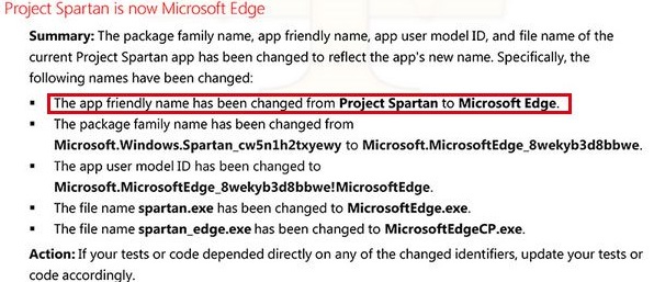 Win10 10135更新日志:斯巴达更名Edge