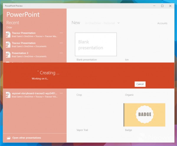 最新office触控版Excel、word和PowerPoint画廊怎么用？