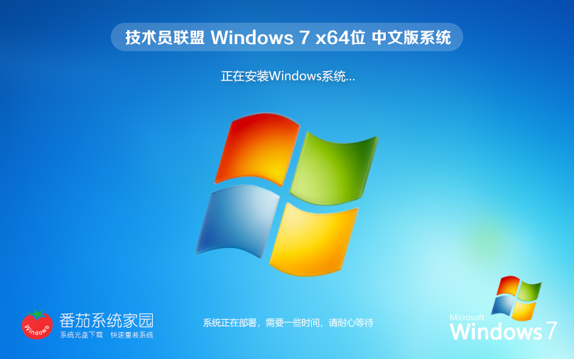 技术员联盟Windows7 64位技术专业版 永久激活 官网镜像下载