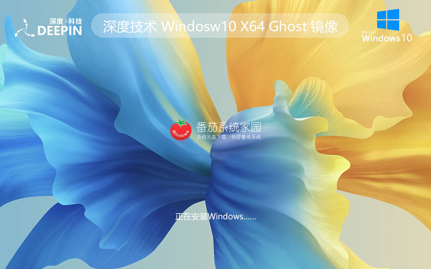 深度技术windows10专业版 64位系统镜像 ghost系统下载 永久免费