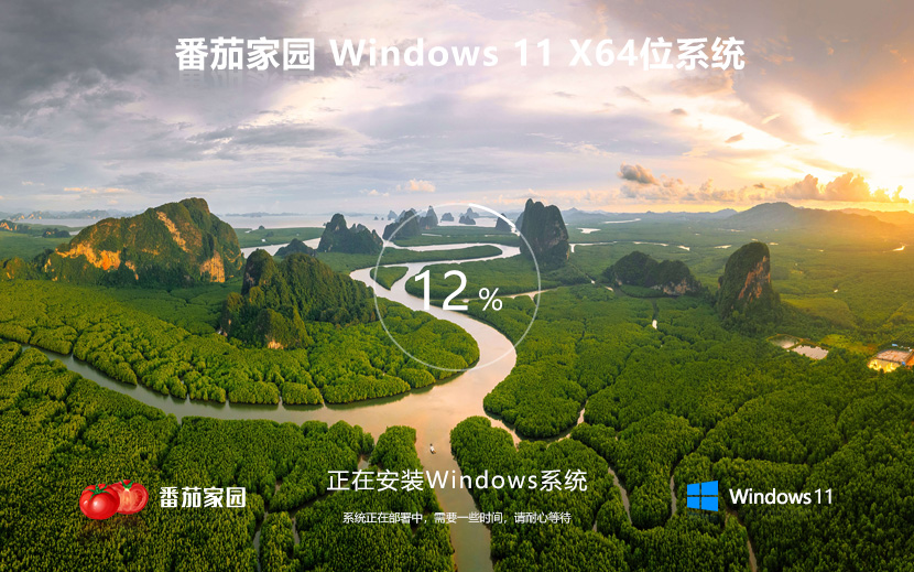Windows11家庭版下载 番茄花园x64位 免激活工具 笔记本专用下载