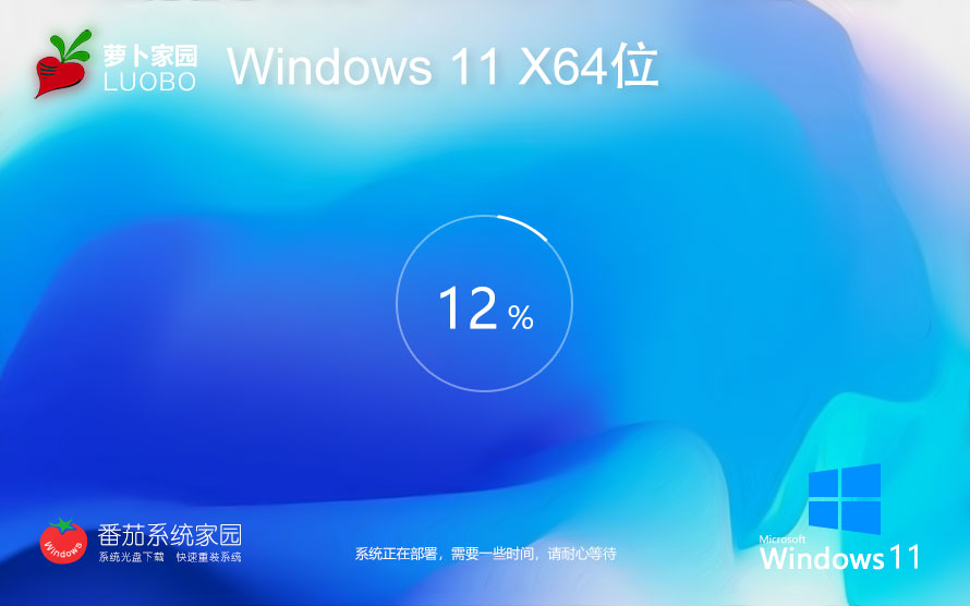 Windows11最新纯净版下载 萝卜家园x64位极简版 永久免费 联想笔记本专用下载