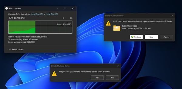 等了10年！Windows“深色模式”要完美了：对话框终于支持  用户期待已久