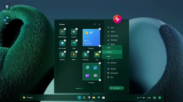 Windows 12.2概念设计曝光：全新开始菜单 支持Windows 7主题