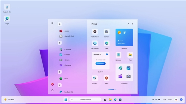 Windows 12.2概念设计曝光：全新开始菜单 支持Windows 7主题