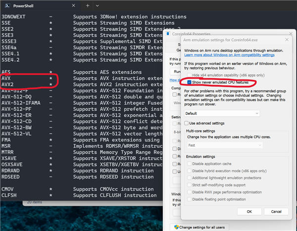 Windows on Arm史诗级更新！终于支持AVX/AVX2：解锁海量应用