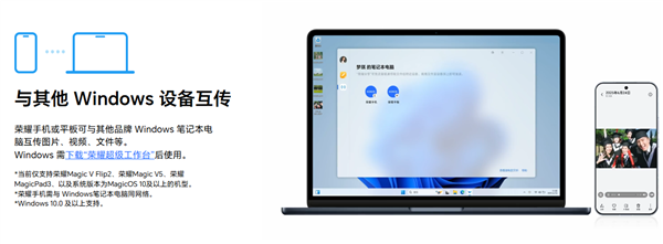 PC党狂喜！荣耀手机支持与华为Windows设备互联：文件互传、屏幕共享