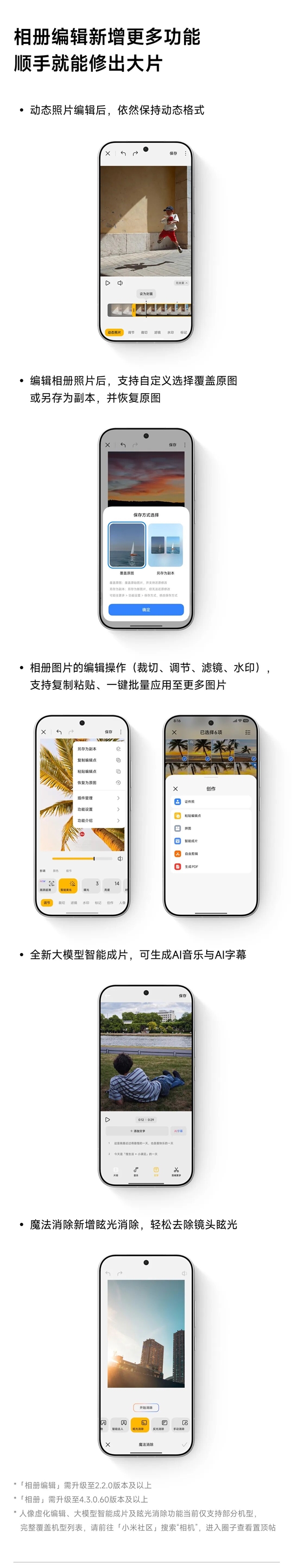 小米澎湃OS近期四大升级一览：AI自动记账、顺手修出大片
