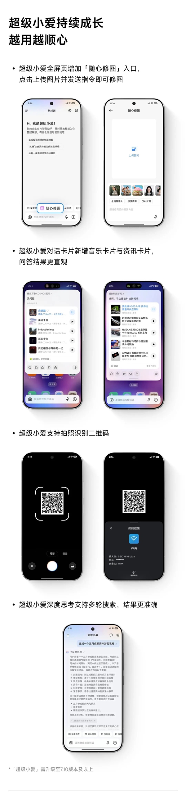 小米澎湃OS近期四大升级一览：AI自动记账、顺手修出大片