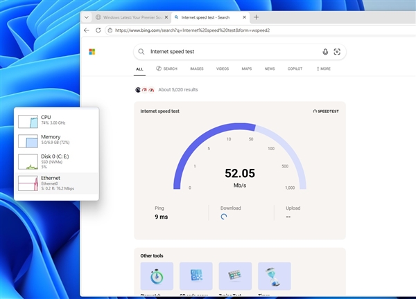Win11本周升级网络测速：非原生功能、又被喷了