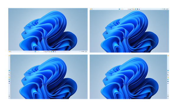 期待已久！Windows 11任务栏支持自定义位置了：桌面上下左右都能放