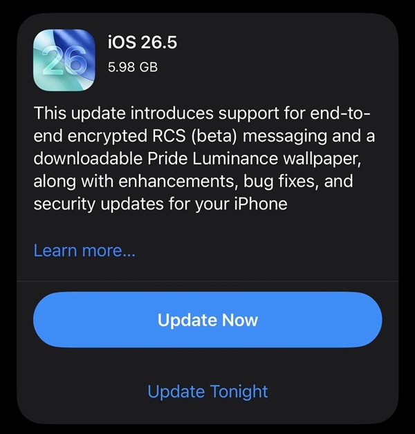 一文读懂苹果iOS 26.5:体验全面升级