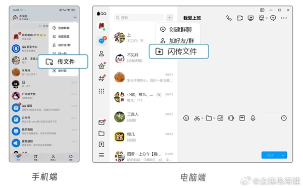 腾讯QQ闪传月活数破2000万！10GB文件飞速传输 不压缩