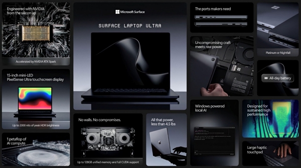 史上最强Surface来了：微软Surface Laptop Ultra正式发布