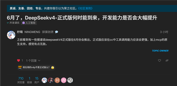 DeepSeek V4.1本月发布 网友热议2大问题：降价、打爆国外AI