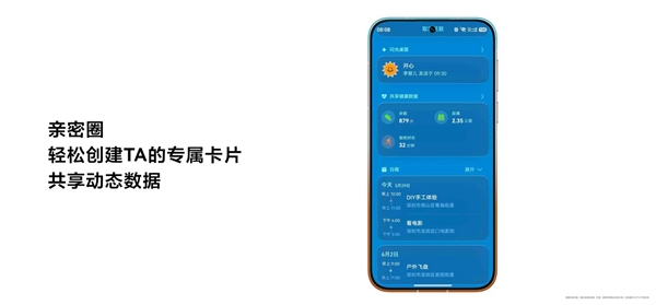 华为HarmonyOS 7亲密圈正式上线：亲友数据实时可查