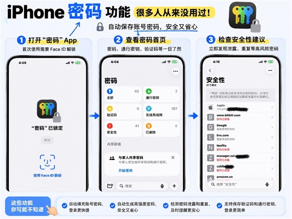 iPhone里的密码功能很强大:但很多人却不会用