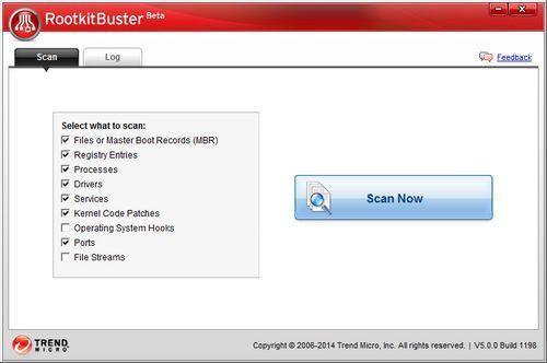 Trend Micro RootkitBuster截图