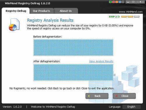 WinMend Registry Defrag截图