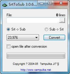 SrtToSub