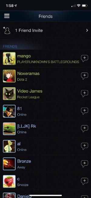 蒸汽平台手机端截图