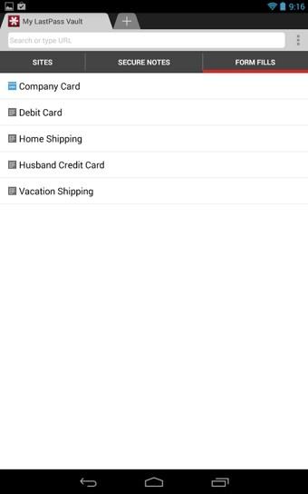 lastpass app截图
