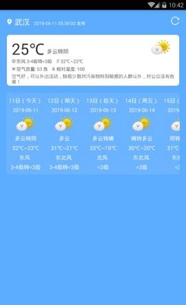 银河气象截图