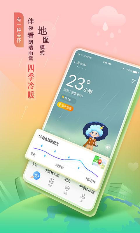 墨迹天气截图