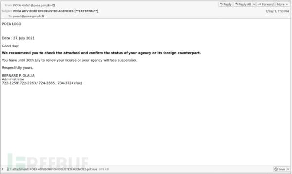 冒充菲律宾政府，Balikbayan Foxes大肆发起网络攻击