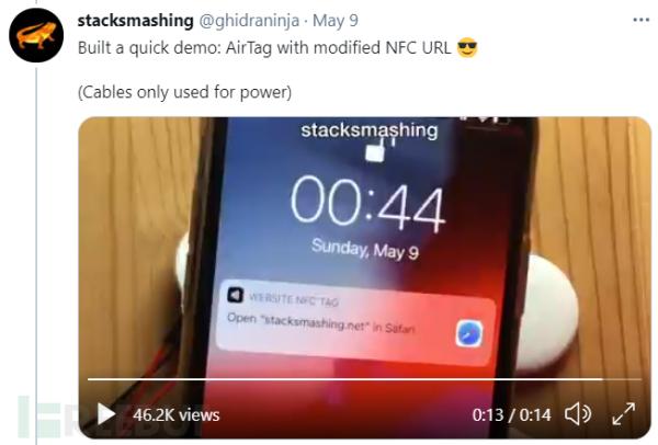 苹果蓝牙追踪器AirTag已被研究人员破解