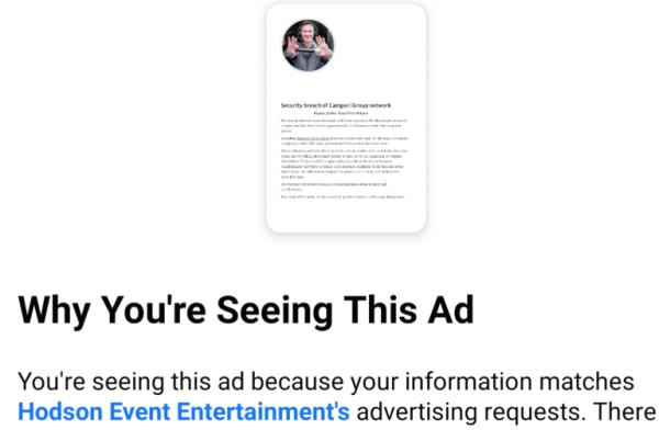 Ragnar Locker勒索软件团伙在Facebook上刊登Campari黑客的广告